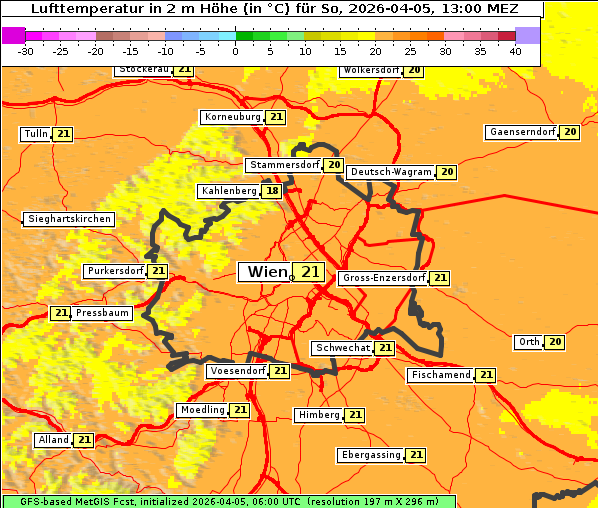 Temperatur, 5. 4. 2026