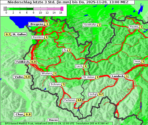Niederschlag, 20. 11. 2025