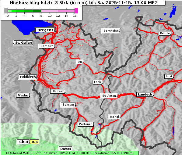 Niederschlag, 15. 11. 2025