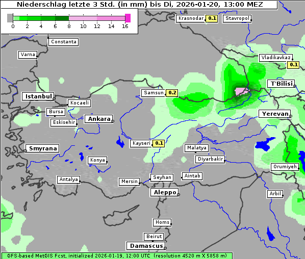Niederschlag, 20. 1. 2026