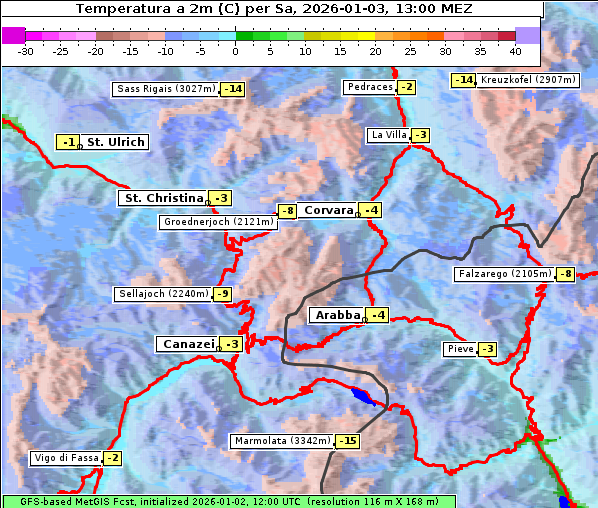 Temperatur, 3. 1. 2026