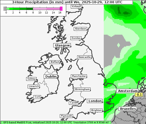 Niederschlag, 29. 10. 2025