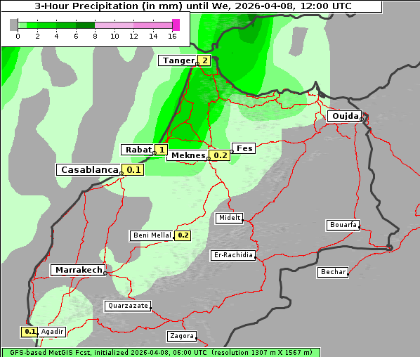Niederschlag, 8. 4. 2026