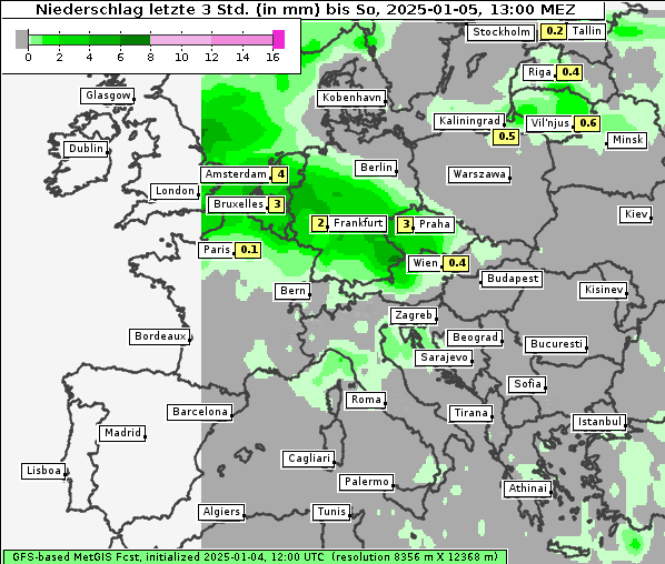 Niederschlag, 5. 1. 2025