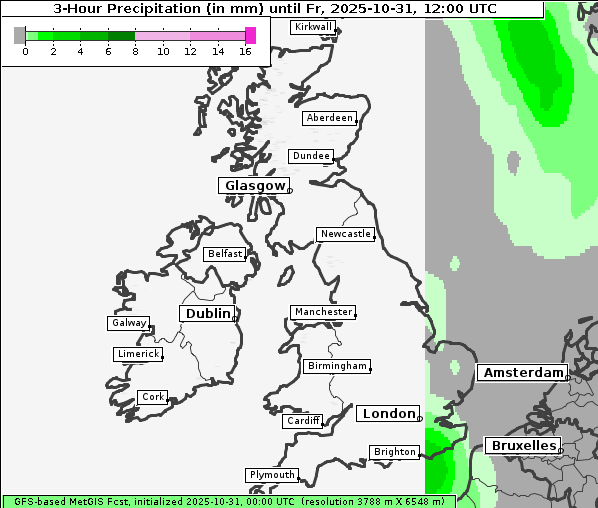 Niederschlag, 31. 10. 2025