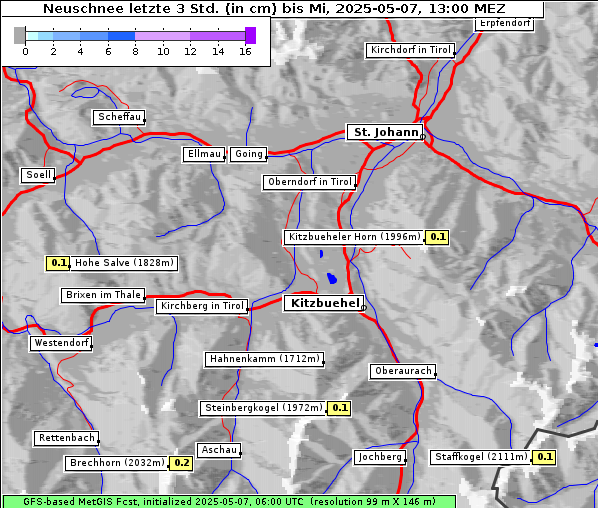 Neuschnee, 7. 5. 2025