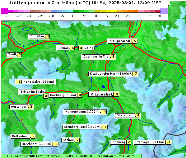 Temperatur, 1. 3. 2025