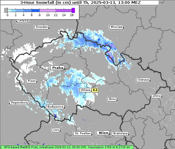 Neuschnee, 13. 3. 2025