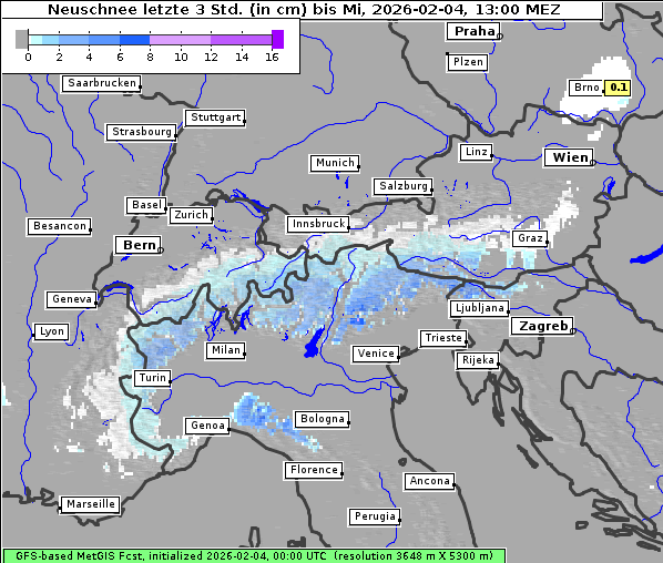Neuschnee, 4. 2. 2026