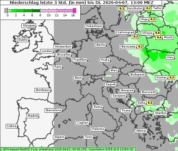 Niederschlag, 7. 4. 2026