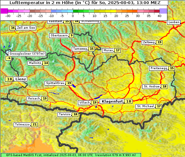 Temperatur, 3. 8. 2025