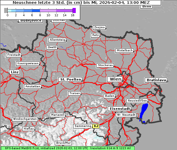 Neuschnee, 4. 2. 2026