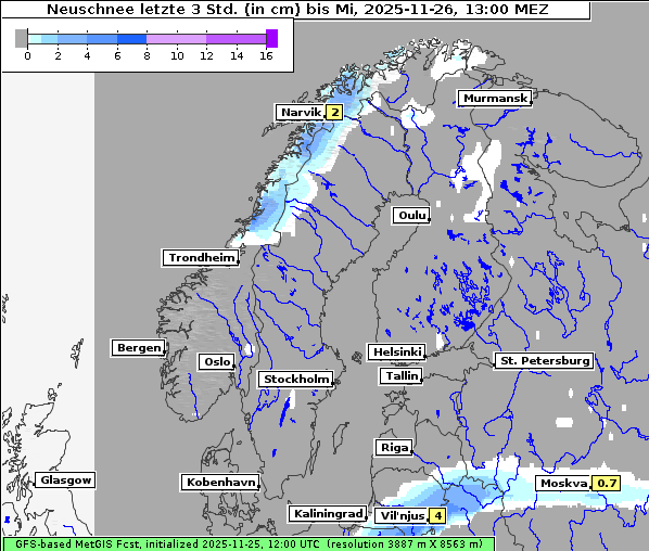 Neuschnee, 26. 11. 2025