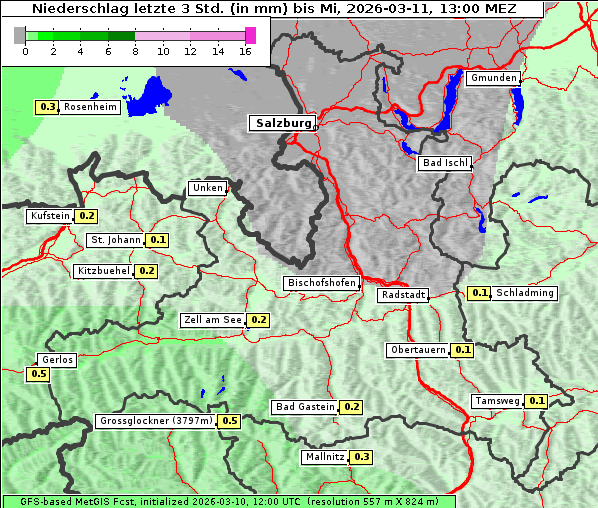 Niederschlag, 11. 3. 2026