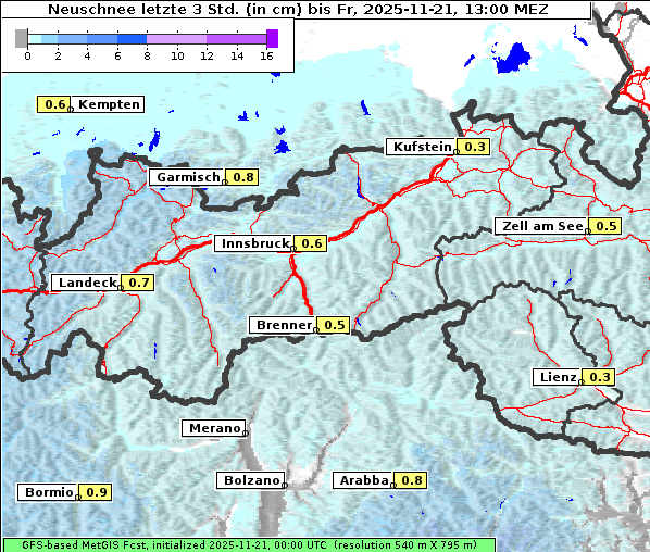 Neuschnee, 21. 11. 2025