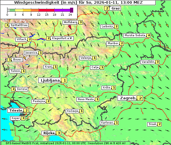 Wind, 11. 1. 2026