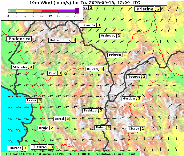 Wind, 16. 9. 2025