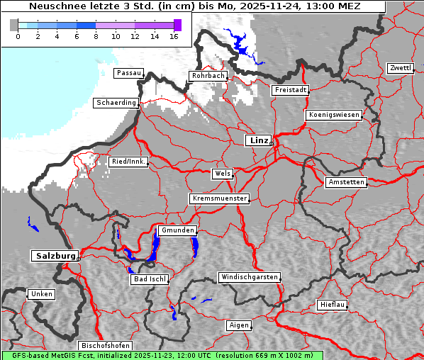 Neuschnee, 24. 11. 2025