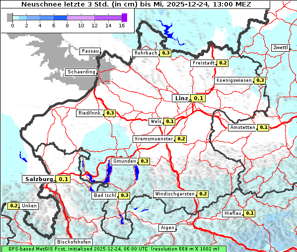 Neuschnee, 24. 12. 2025