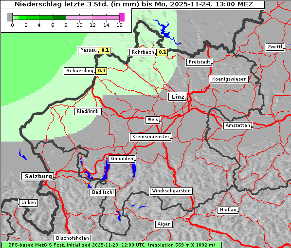 Niederschlag, 24. 11. 2025