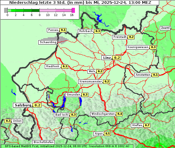 Niederschlag, 24. 12. 2025