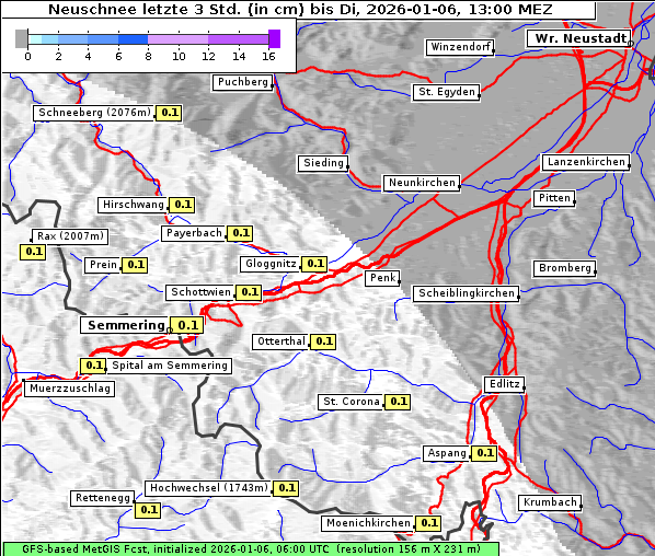 Neuschnee, 6. 1. 2026