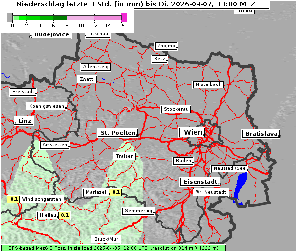 Niederschlag, 7. 4. 2026