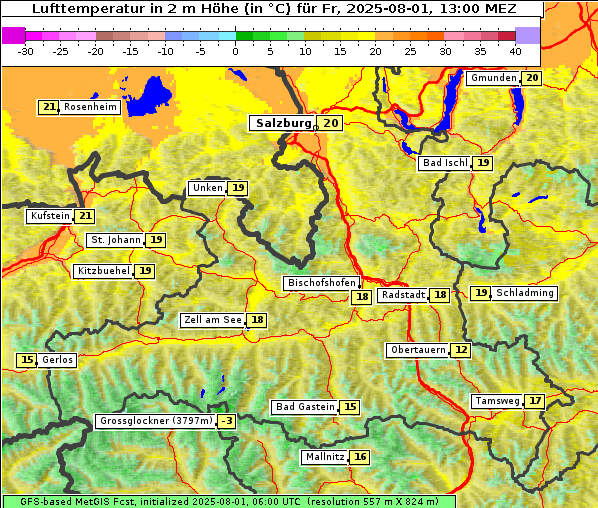Temperatur, 1. 8. 2025