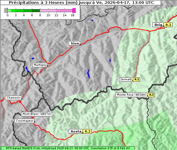 Niederschlag, 17. 4. 2026