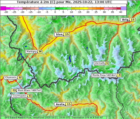 Temperatur, 22. 10. 2025