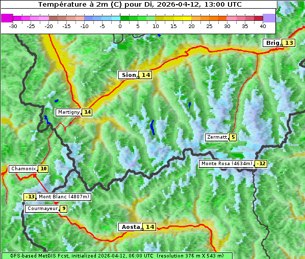 Temperatur, 12. 4. 2026