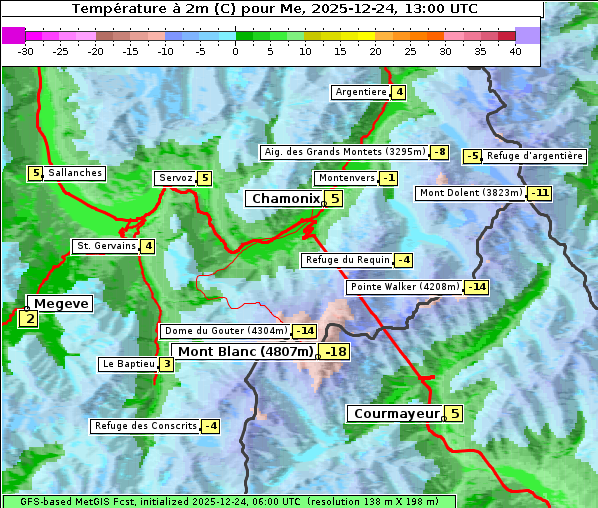 Temperatur, 24. 12. 2025