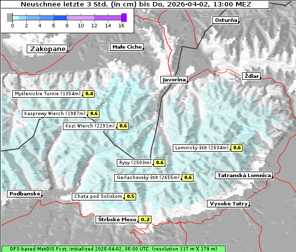 Neuschnee, 2. 4. 2026