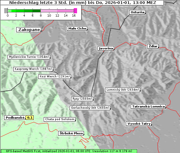 Niederschlag, 1. 1. 2026