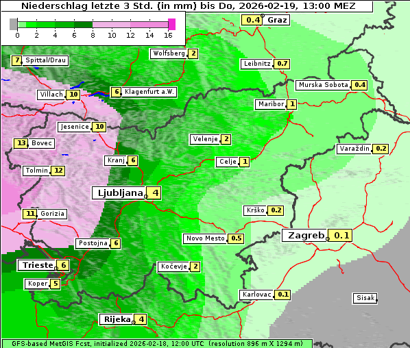 Niederschlag, 19. 2. 2026