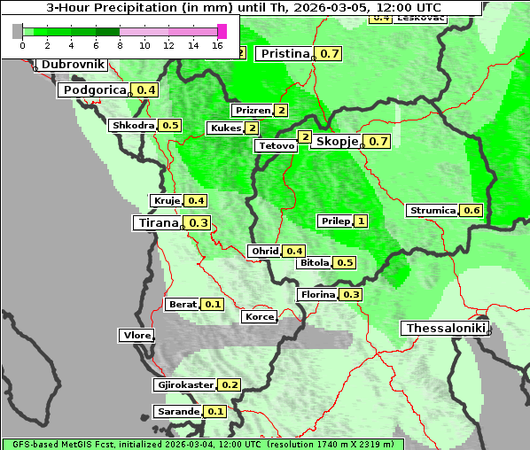 Niederschlag, 5. 3. 2026