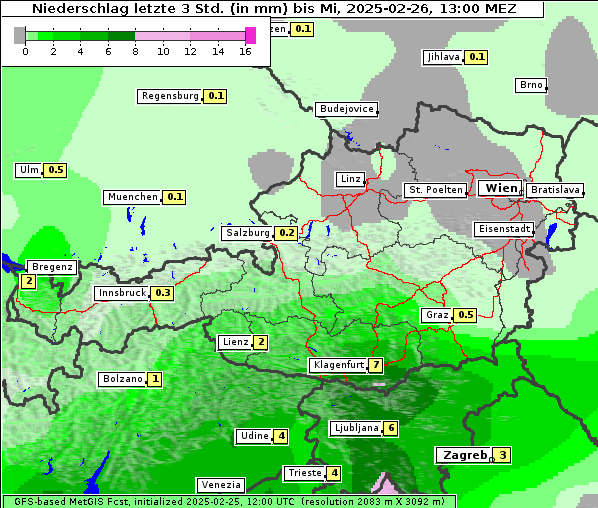 Niederschlag, 26. 2. 2025