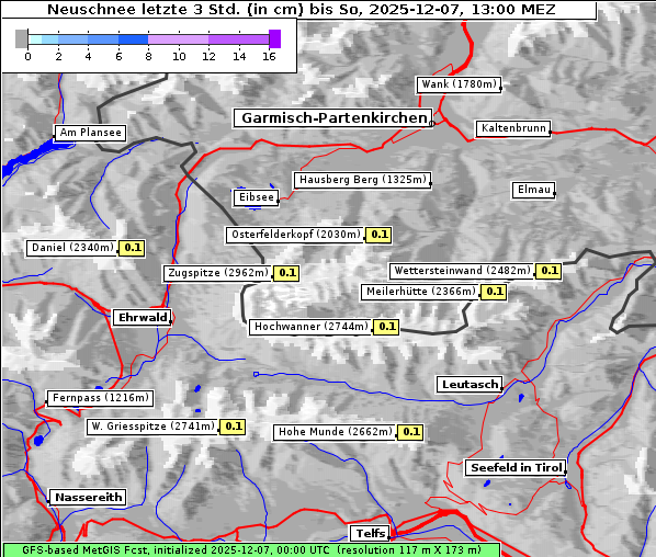 Neuschnee, 7. 12. 2025