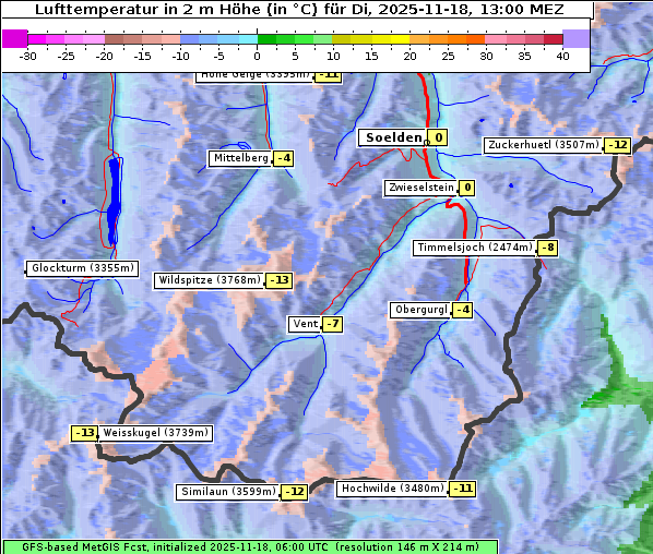 Temperatur, 18. 11. 2025
