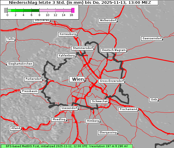 Niederschlag, 13. 11. 2025