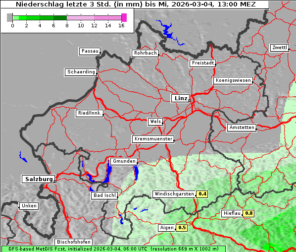 Niederschlag, 4. 3. 2026