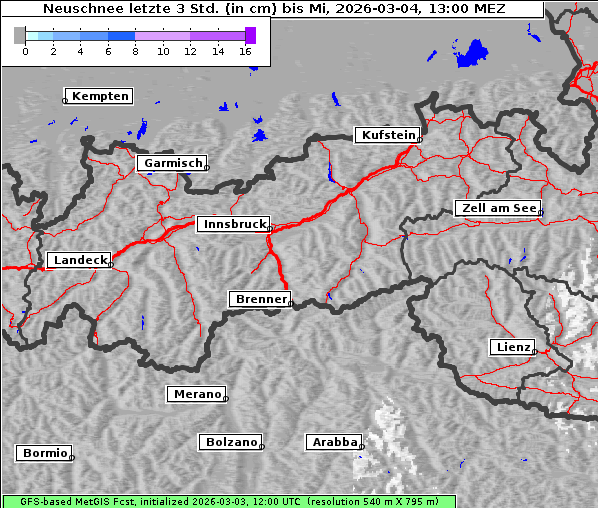 Neuschnee, 4. 3. 2026