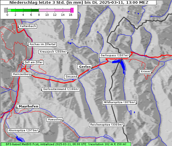 Niederschlag, 11. 3. 2025