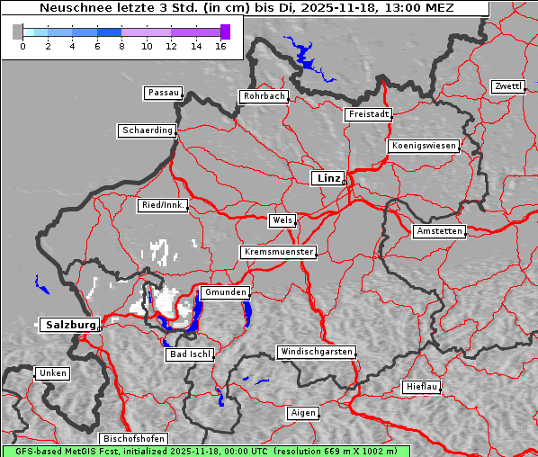 Neuschnee, 18. 11. 2025