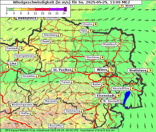 Wind, 25. 5. 2025