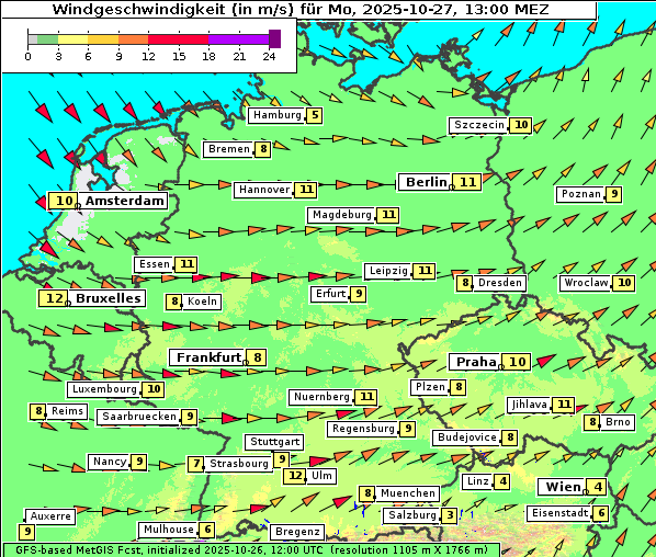 Wind, 27. 10. 2025