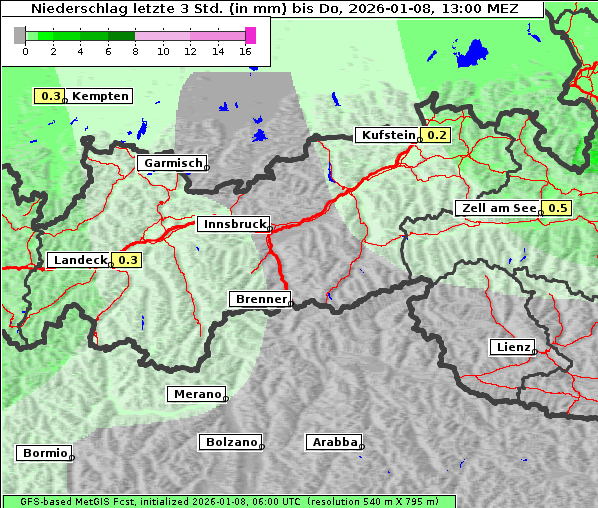 Niederschlag, 8. 1. 2026
