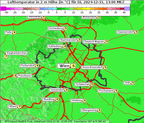 Temperatur, 31. 12. 2024