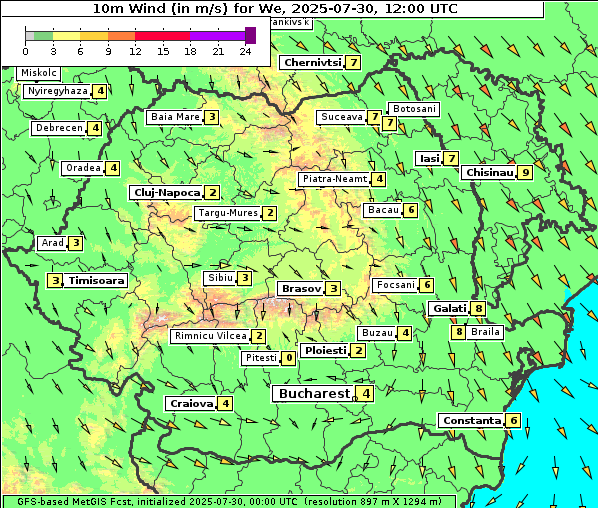 Wind, 30. 7. 2025