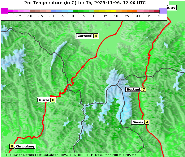 Temperatur, 6. 11. 2025